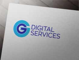 Logo mit blauem "G" und Schriftzug "Digital Services" auf weißem Hintergrund.