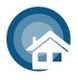 Icon of a house with blue concentric circles in the background.