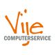 Vije Computerservice-Logo in orange Schrift auf weißem Hintergrund.