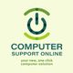 Logo of "Computer Support Online" with a power button design.