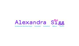 Logo mit dem Namen "Alexandra Sigg" und Untertiteln, die verschiedene Berufsrollen beschreiben.