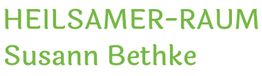 Text in grüner Schrift: "HEILSAMER-RAUM Susann Bethke".