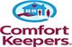 Logo of Comfort Keepers with a house, heart, and two figures, plus the text "Comfort Keepers."