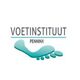 Logo van Voetinstituut Penninx, met een gestileerde voetafdruk in turquoise.