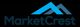 Logo of MarketCrest with blue mountain peaks above the company name.