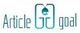 Logo with the text "Article goal" and a stylized graphic in blue-green tones.