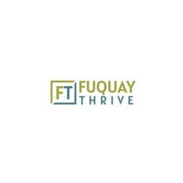 Logo with "FT Fuquay Thrive" text in green and blue letters.
