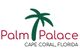 Logo with a green palm tree and text: "Palm Palace, Cape Coral, Florida."