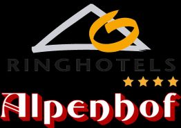 Logo von Ringhotels Alpenhof mit vier Sternen.