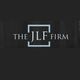 Logo of The JLF Firm with white text and a light blue square outline on a black background.
