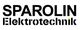 Logo mit Text: SPAROLIN Elektrotechnik in Schwarz auf weißem Hintergrund.