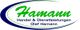 Logo: Hamann Handel & Dienstleistungen Olaf Hamann in grüner und blauer Schrift.