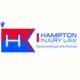 Logo of Hampton Injury Law, with "H" design in red and blue. Slogan: "Your personal lawyer."