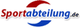 Logo: "Sportabteilung.de" in roten und blauen Buchstaben mit Halbkreis-Design.