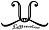 Stilisiertes Logo mit geschwungenen Linien und dem Schriftzug "Lettmeier".