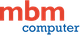 Logo von "mbm computer" mit rotem "mbm" und blauem "computer".