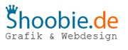 Logo von Shoobie.de mit Krone auf dem S, darunter steht "Grafik & Webdesign" in kleiner Schrift.