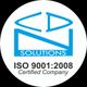 CDN Solutions logo with ISO 9001:2008 Certified Company text below.