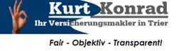 Banner mit dem Text: "Kurt Konrad, Ihr Versicherungsmakler in Trier. Fair - Objektiv - Transparent!"