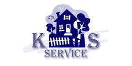 Logo mit Haus, Bäumen und Zaun, umgeben von Buchstaben "K I S", darunter steht "Service".