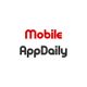 Text logo: "Mobile AppDaily" in red and black.