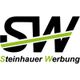 Logo von "Steinhauer Werbung" mit den Buchstaben SW und einem grünen Streifen.