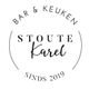 Logo van Stoute Karel met tekst: "Bar & Keuken, Sinds 2019".