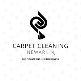 Carpet Cleaning Newark NJ logo with a stylized cleaning tool icon.