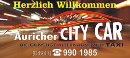 Herzlich Willkommen bei Auricher City Car, die günstige Alternative zum Taxi. Telefonnummer: 04941 9901985.