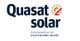 Logo da Quasat Solar com ícone de sol e texto: Engenharia de Sustentabilidade. Fundo branco.