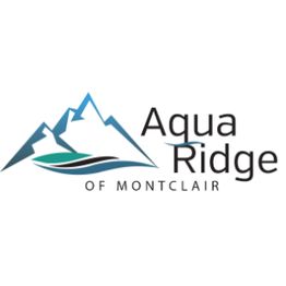 Logo featuring stylized mountains and waves, with the text "Aqua Ridge of Montclair."
