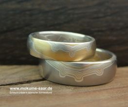 Mokume Gane Trauringe Unikate
