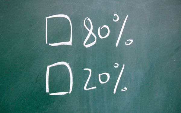 Das Paretoprinzip: 80/20 statt 08/15 für professionelles Zeitmanagement