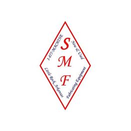 Red diamond logo with "SMF" and text about machine and fabricating equipment in Little Rock.