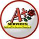 A+ Services logo with rose and "Setting The Service Standard" text on a circular badge.