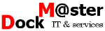 Logo mit Text: "Dock Master IT & services."