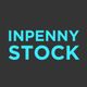 Text "INPENNY STOCK" in light blue on a dark gray background.