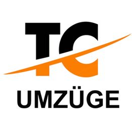 Logo mit den Buchstaben TC in Schwarz und Orange, darunter steht "Umzüge".