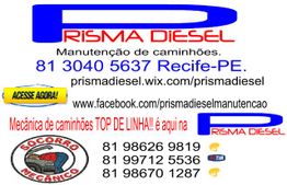 Contato e informações da empresa Prisma Diesel para manutenção de caminhões em Recife-PE.