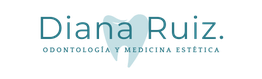 Logo de Diana Ruiz, odontología y medicina estética, con diseño de un diente en el centro.