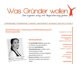 Was Gründer wollen - Die Homepage