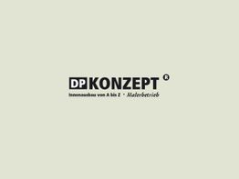 Logo mit Text: "DP KONZEPT Innenausbau von A bis Z - Malerbetrieb".