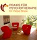 Wartezimmer mit roten Sesseln in einer Praxis für Psychotherapie, Dr. Rose Shaw.