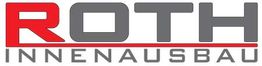 Logo mit Text "ROTH INNENAUSBAU" in grau und rot.