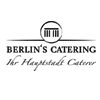 Logo von Berlin's Catering mit dem Motto: Ihr Hauptstadt Caterer, illustriert mit Tor-Design.