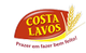 Logo Costa Lavos com espiga de trigo e slogan "Prazer em fazer bem feito!".