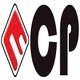 Red and black CP logo with stylized diamond shape.