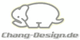 Skizzenhafter Elefant mit dem Schriftzug „Chang-Design.de“ darunter.