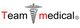 Logo mit Schriftzug "Team Medical" und Äskulapstab zwischen den Wörtern.