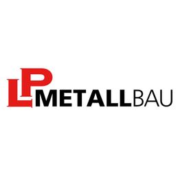 Logo mit den roten Buchstaben "LP" und schwarzem Text "METALLBAU".